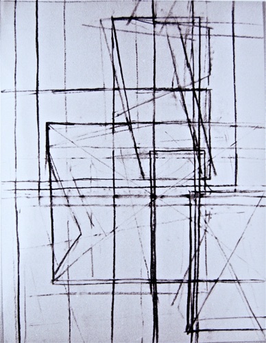 Figure Study, 24" x 18", charcoal on paper, 1978. Figure Study, 24" x 18", charcoal on paper, 1978.